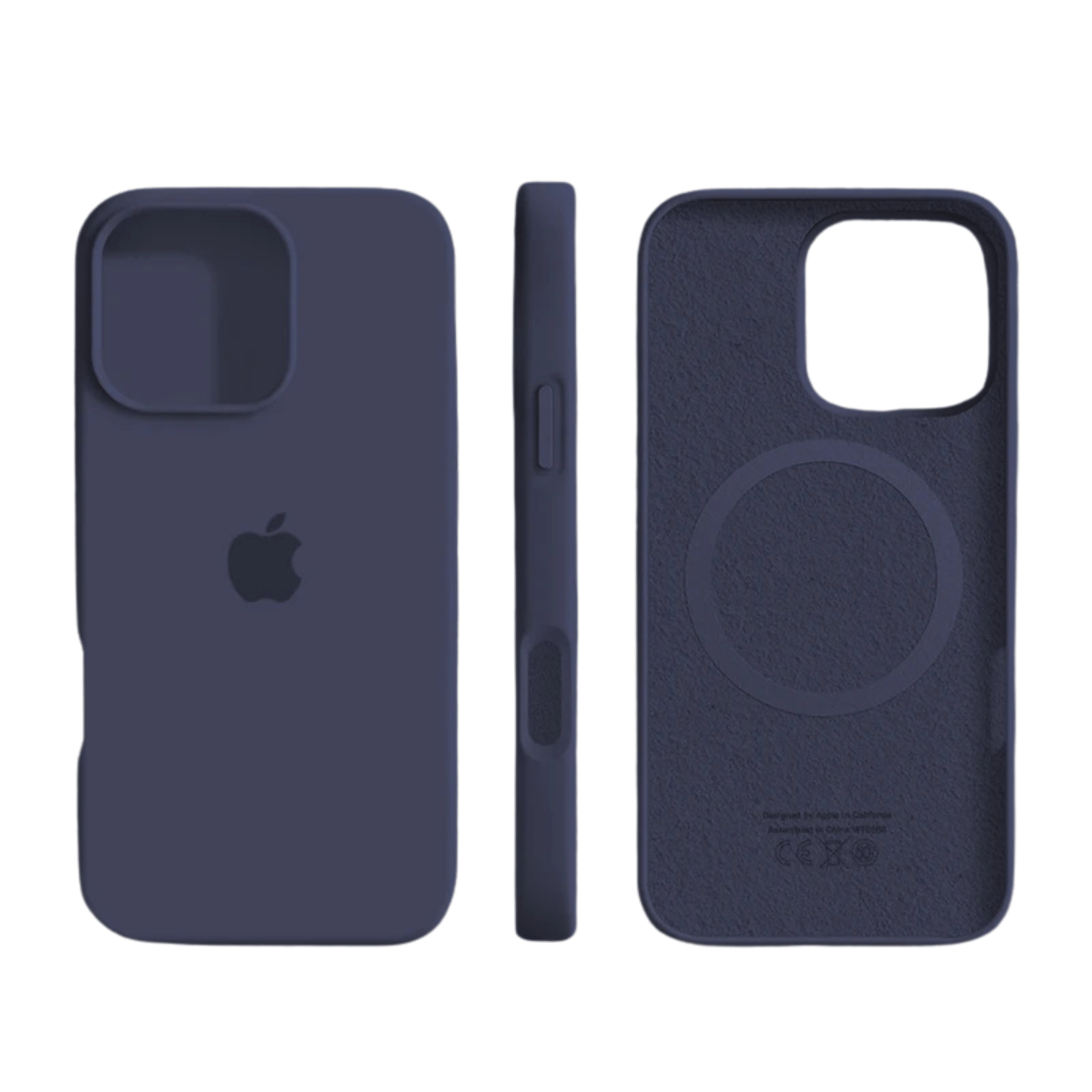 Custodia magnetica in silicone con finitura soft-touch per iPhone