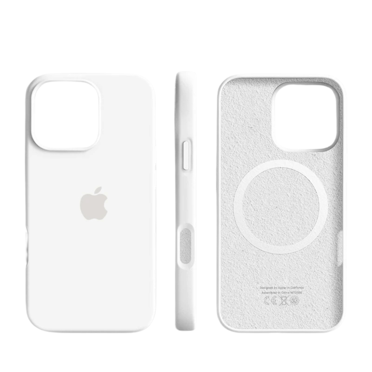 Custodia magnetica in silicone con finitura soft-touch per iPhone