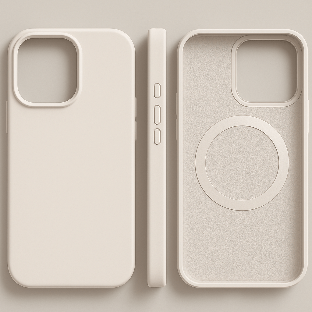 Custodia magnetica in silicone per iPhone - Soft Touch e compatibile con MagSafe