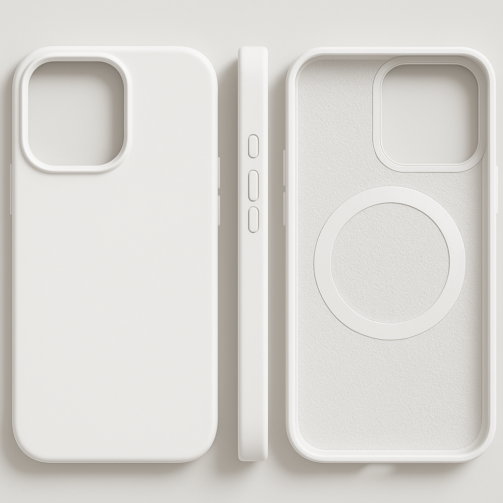 Custodia magnetica in silicone per iPhone - Soft Touch e compatibile con MagSafe