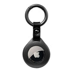 Custodia protettiva in pelle di alta qualità con ciondolo in metallo per Apple Airtags