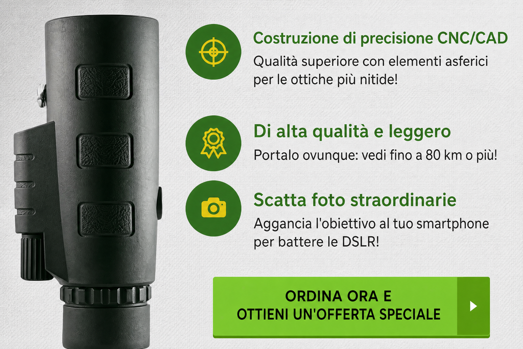 Starscope HD Monocular - Monoculare ad alto ingrandimento con supporto per smartphone e treppiede – Cannocchiale monocul