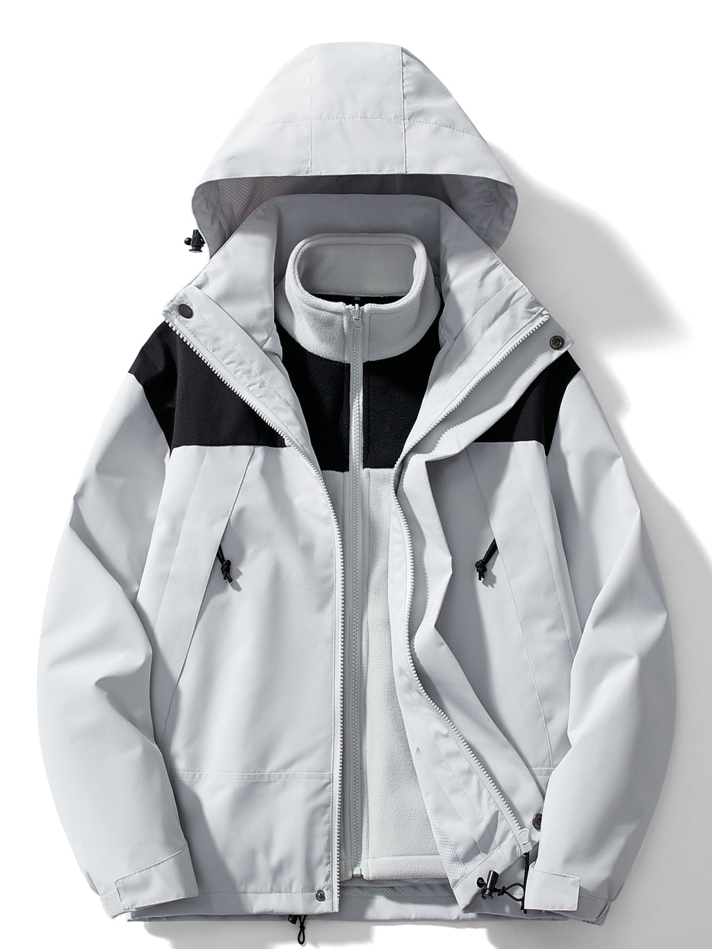 Giacca 3 in 1 impermeabile da donna - Inverno in pile rilassato