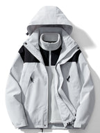 Giacca 3 in 1 impermeabile da donna - Inverno in pile rilassato