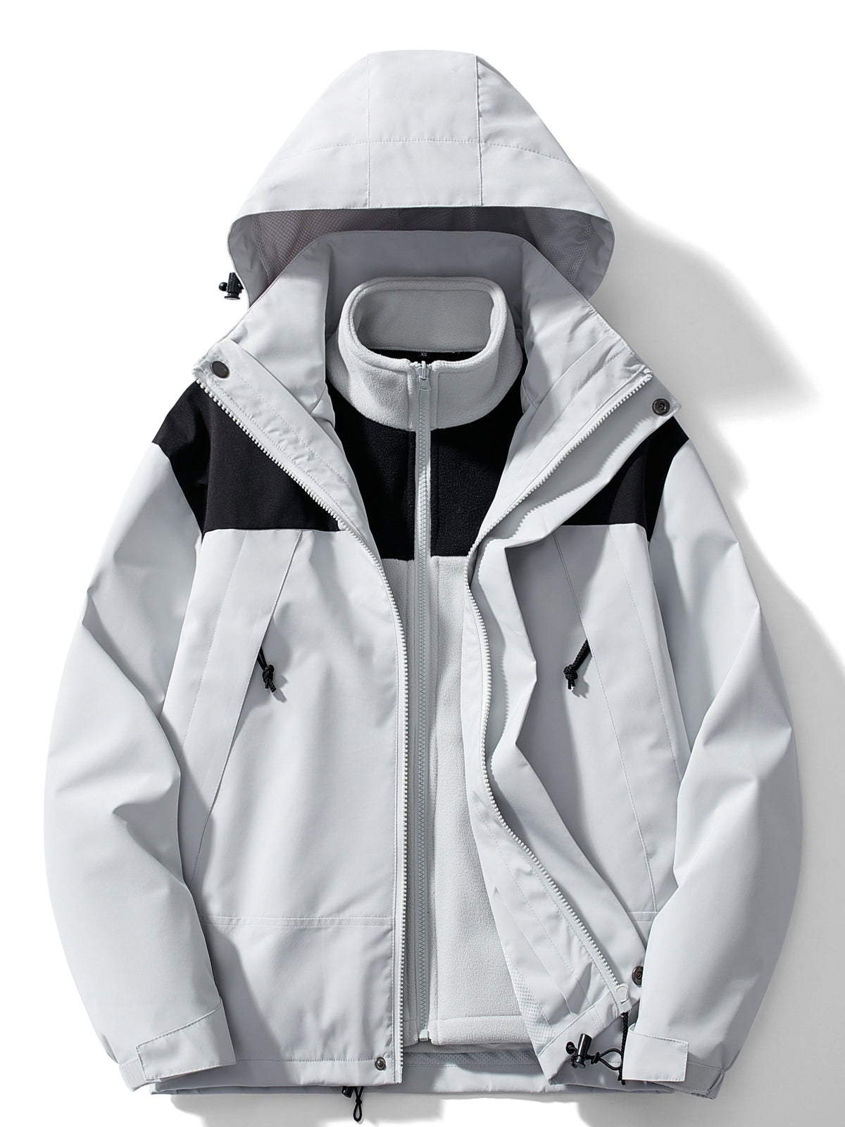 Giacca 3 in 1 impermeabile da donna - Inverno in pile rilassato