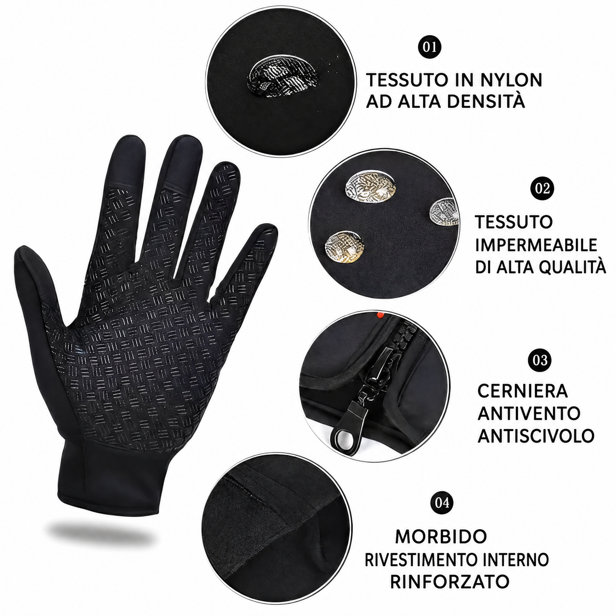 Guanti da ciclismo Guanti da sci per uomo e donna