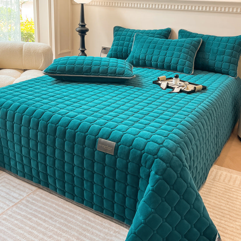Coperta moderna morbida con trama quadrata | Elegante copriletto soffice e copridivano
