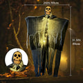 Gruselige Halloween Deko: Leuchtender Geisterschädel | 57×80 cm