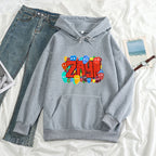 Calda felpa con cappuccio unisex: oversize, pile di poliestere, casual