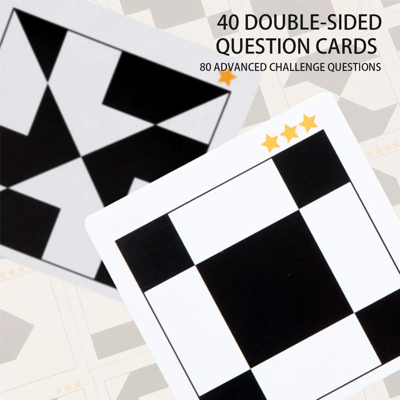 Puzzle a blocchi nascosti in legno