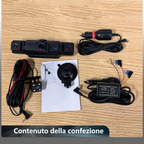 Dash cam wireless per auto anteriore e posteriore con visione notturna
