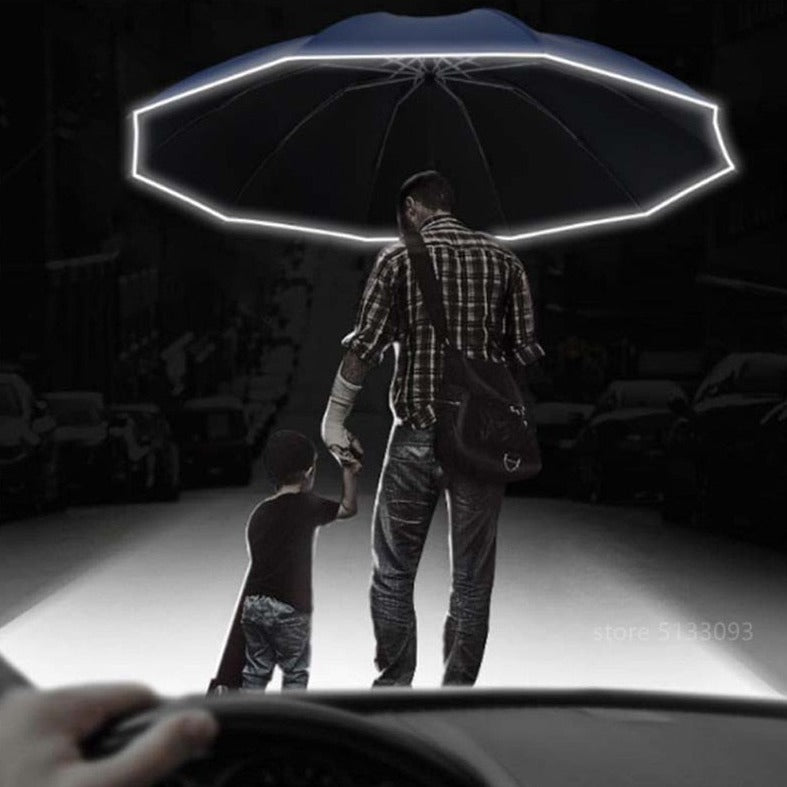 Ombrello LED automatico elegante con protezione antipioggia