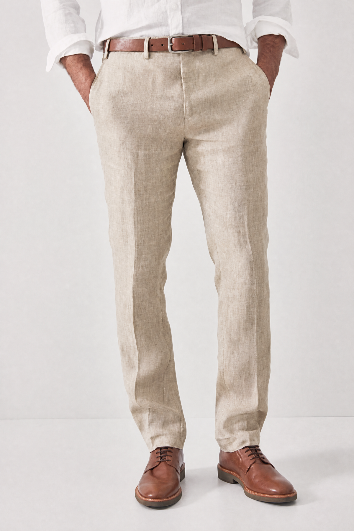 Pantaloni in lino da uomo comodi – Elias