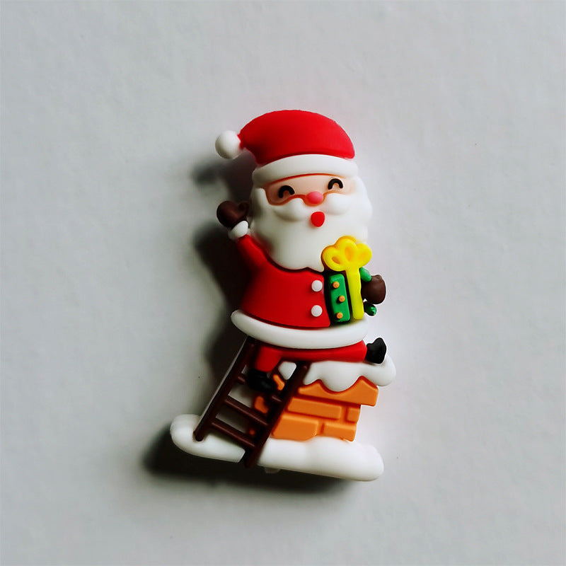 Ornamenti per la decorazione della torta di Natale in plastica morbida
