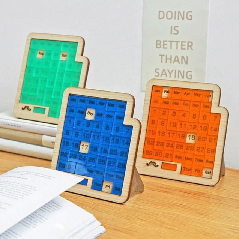 Puzzle in legno con calendario giornaliero
