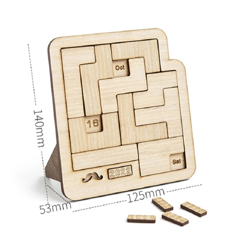 Puzzle in legno con calendario giornaliero