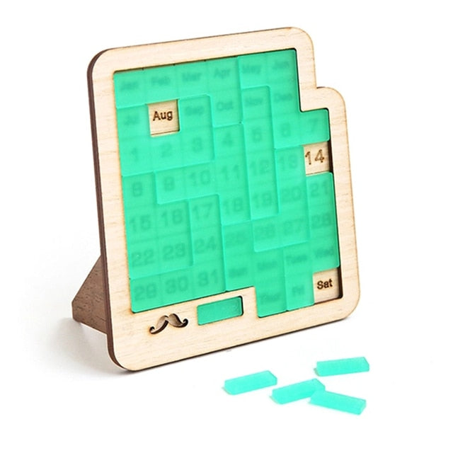 Puzzle in legno con calendario giornaliero