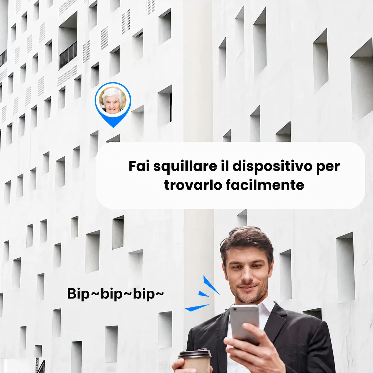 Localizzatore GPS per anziani: impermeabile, senza costi mensili