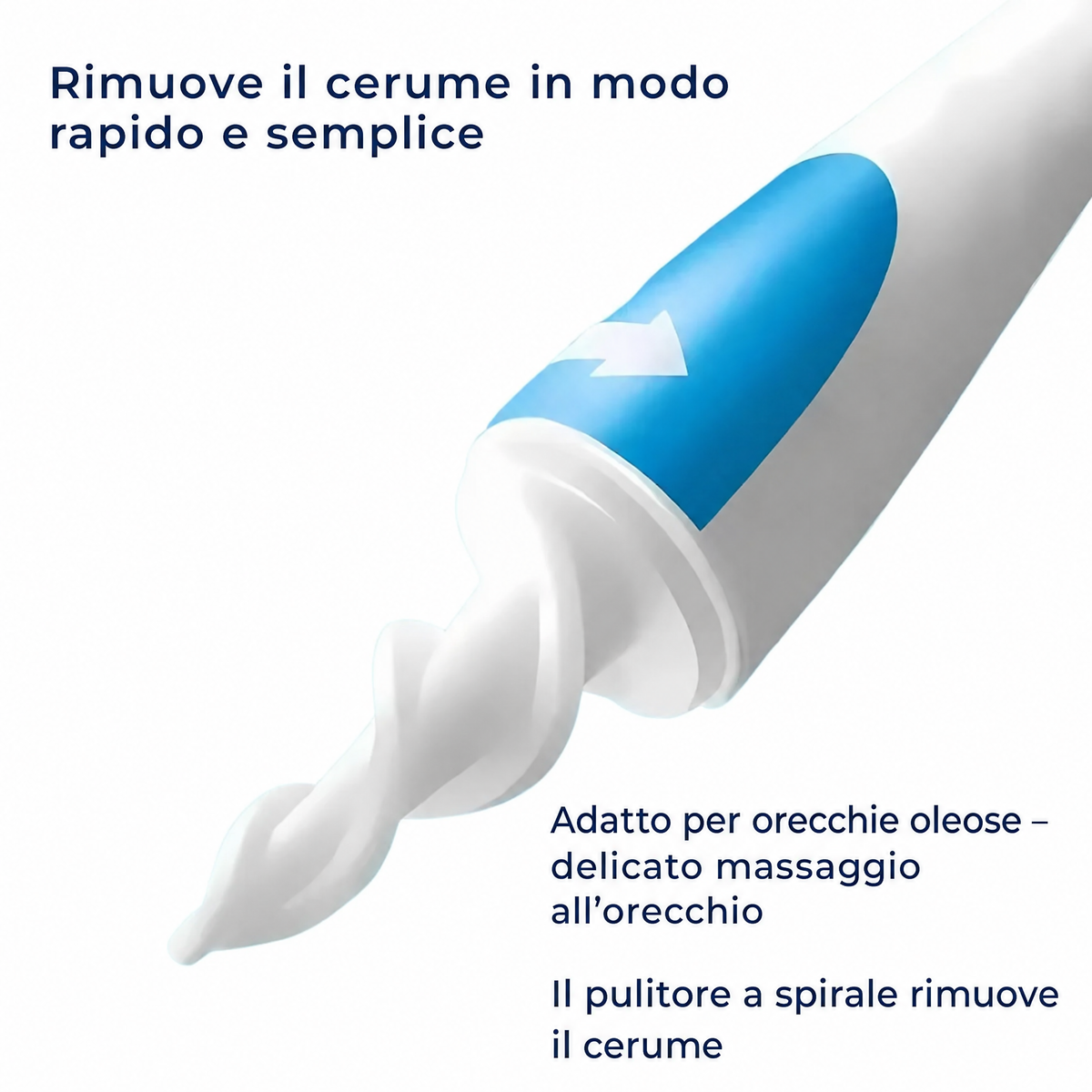 ClearEar | Rimuovi Cerume in Silicone – Sicuro – Non Invasivo – Flessibile per l’Igiene dell’Orecchio – Comfort Uditivo 