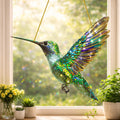 Decorazione da parete e finestra con colibrì cattura-sole sospeso