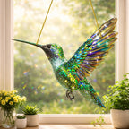 Decorazione da parete e finestra con colibrì cattura-sole sospeso