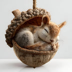 Decorazioni natalizie Albero ghianda con animali del bosco