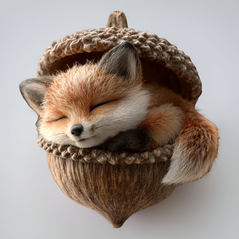 Decorazioni natalizie Albero ghianda con animali del bosco