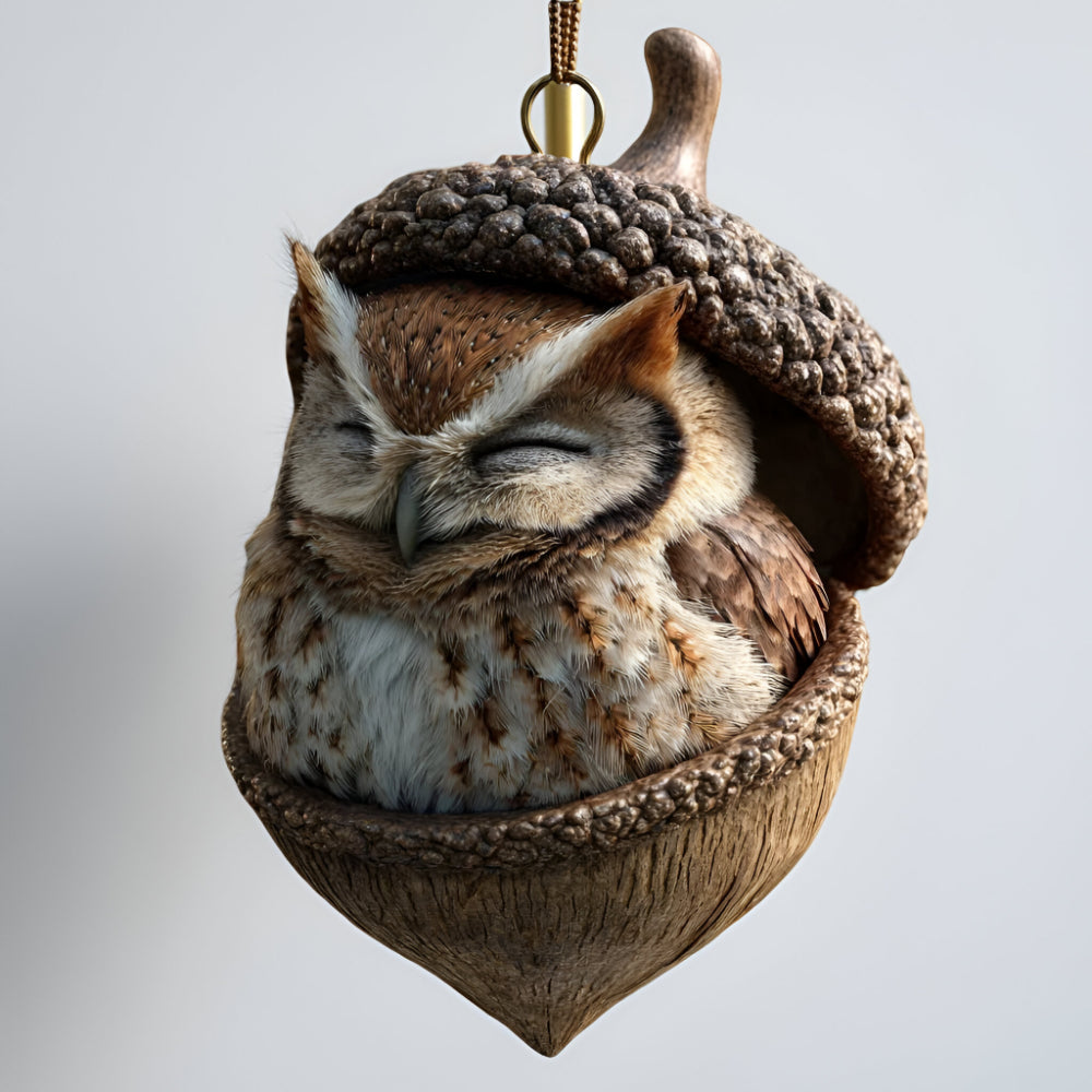Decorazioni natalizie Albero ghianda con animali del bosco