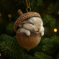 Decorazioni natalizie Albero ghianda con animali del bosco