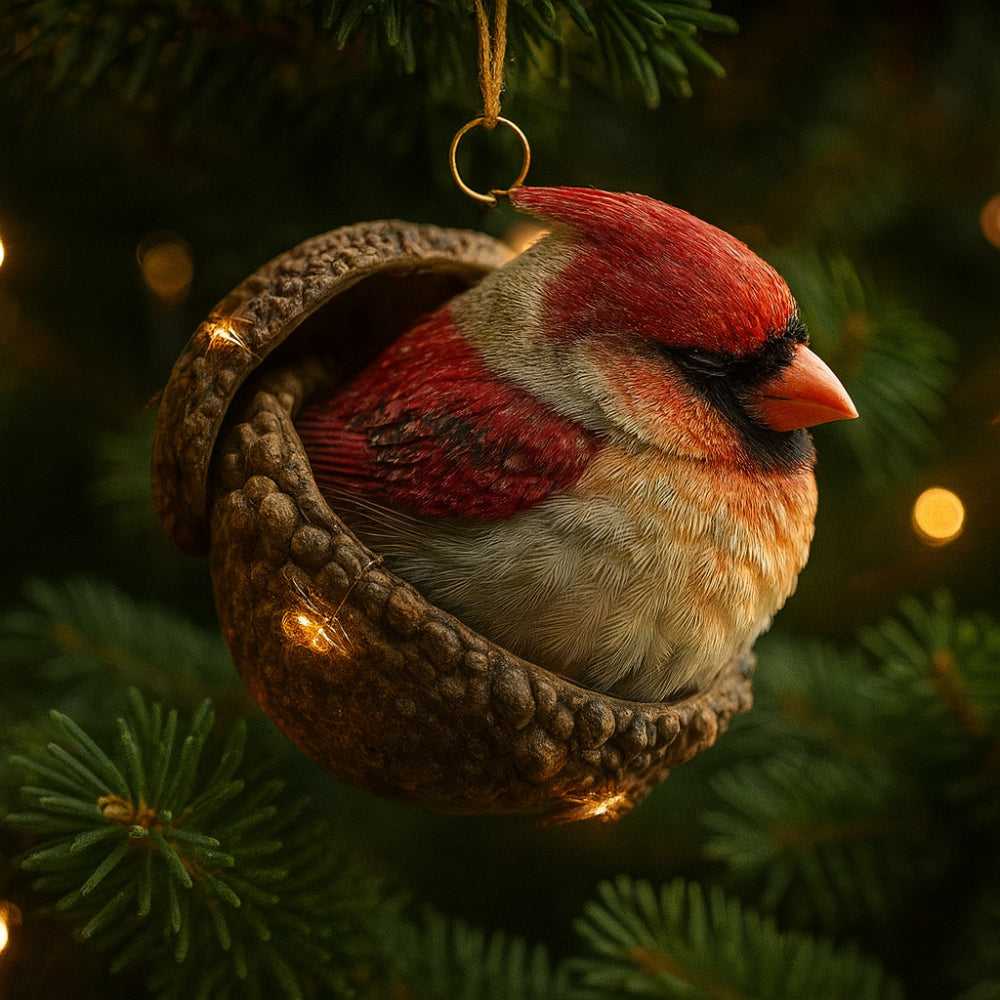 Decorazioni natalizie Albero ghianda con animali del bosco