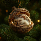 Decorazioni natalizie Albero ghianda con animali del bosco