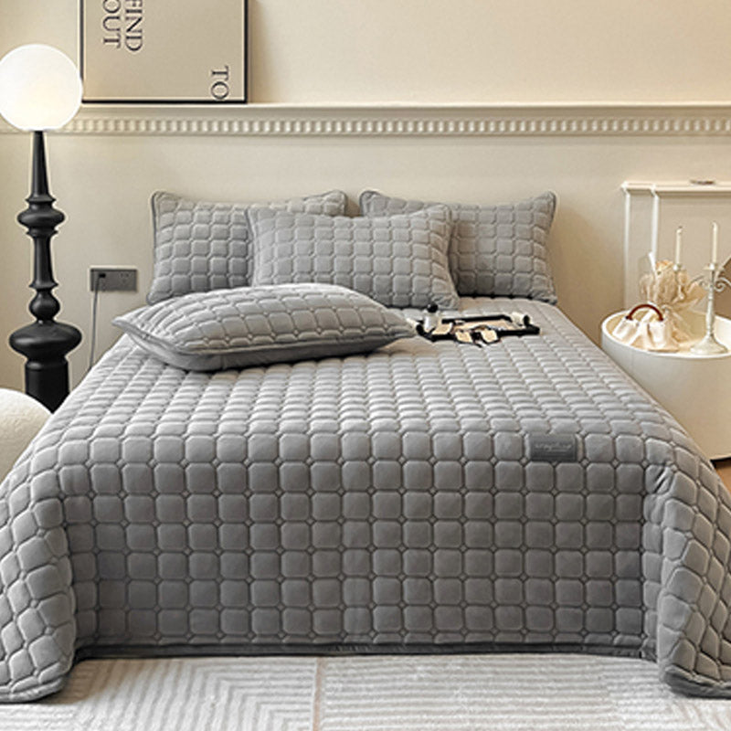 Coperta moderna morbida con trama quadrata | Elegante copriletto soffice e copridivano