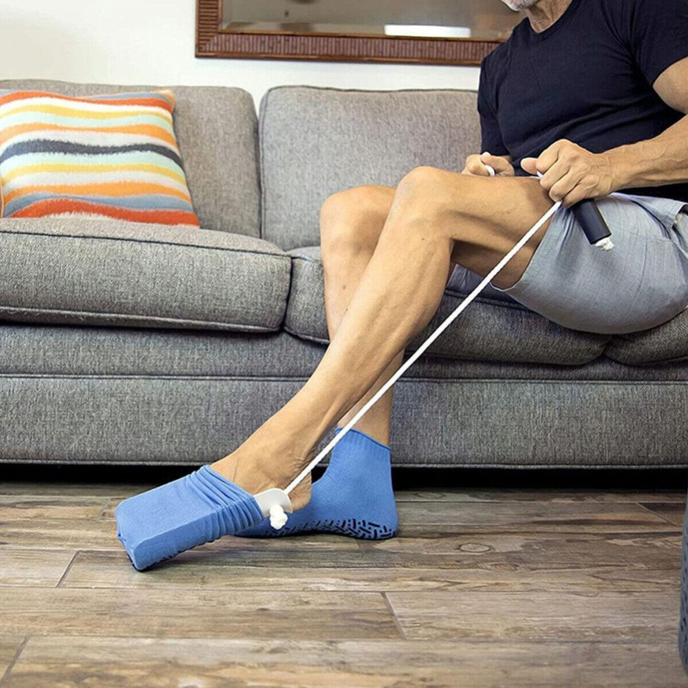 Dispositivo per Indossare Calze Senza Piegarsi per Anziani e Persone con Disabilità