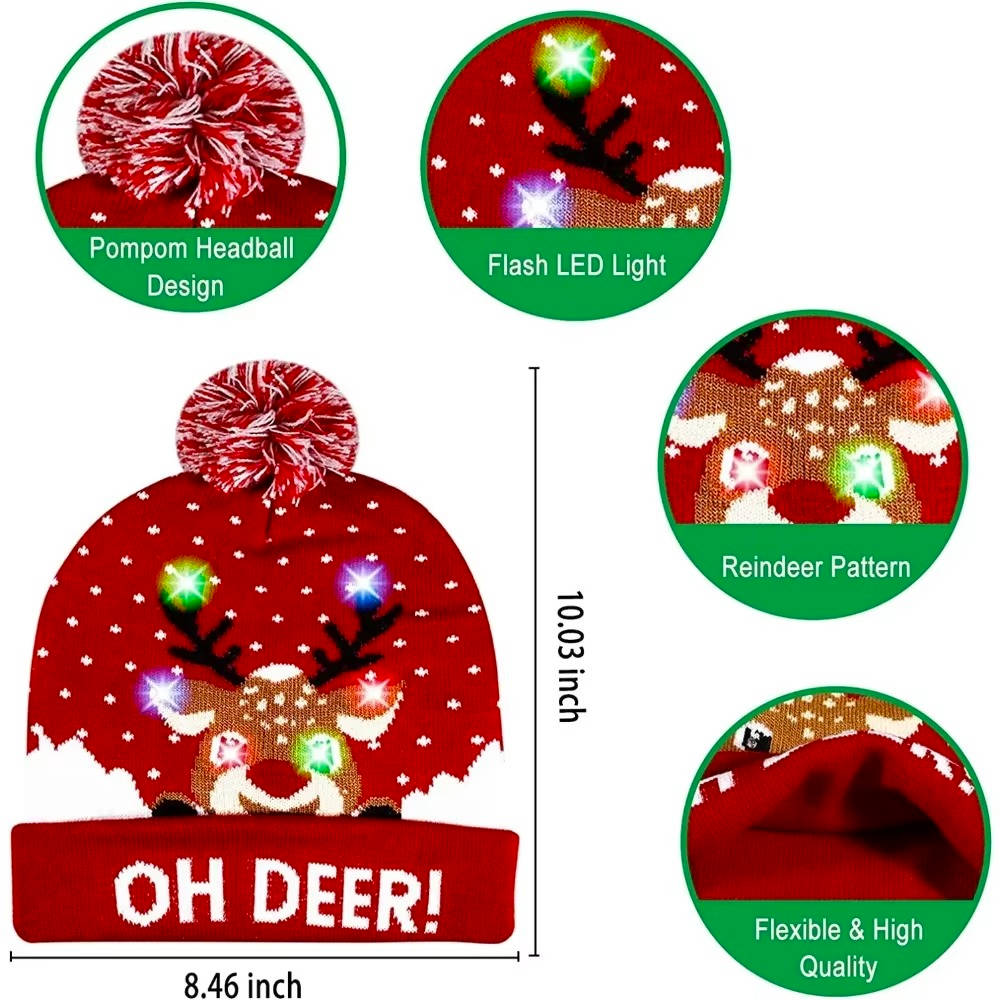 Cappello di Natale illuminato