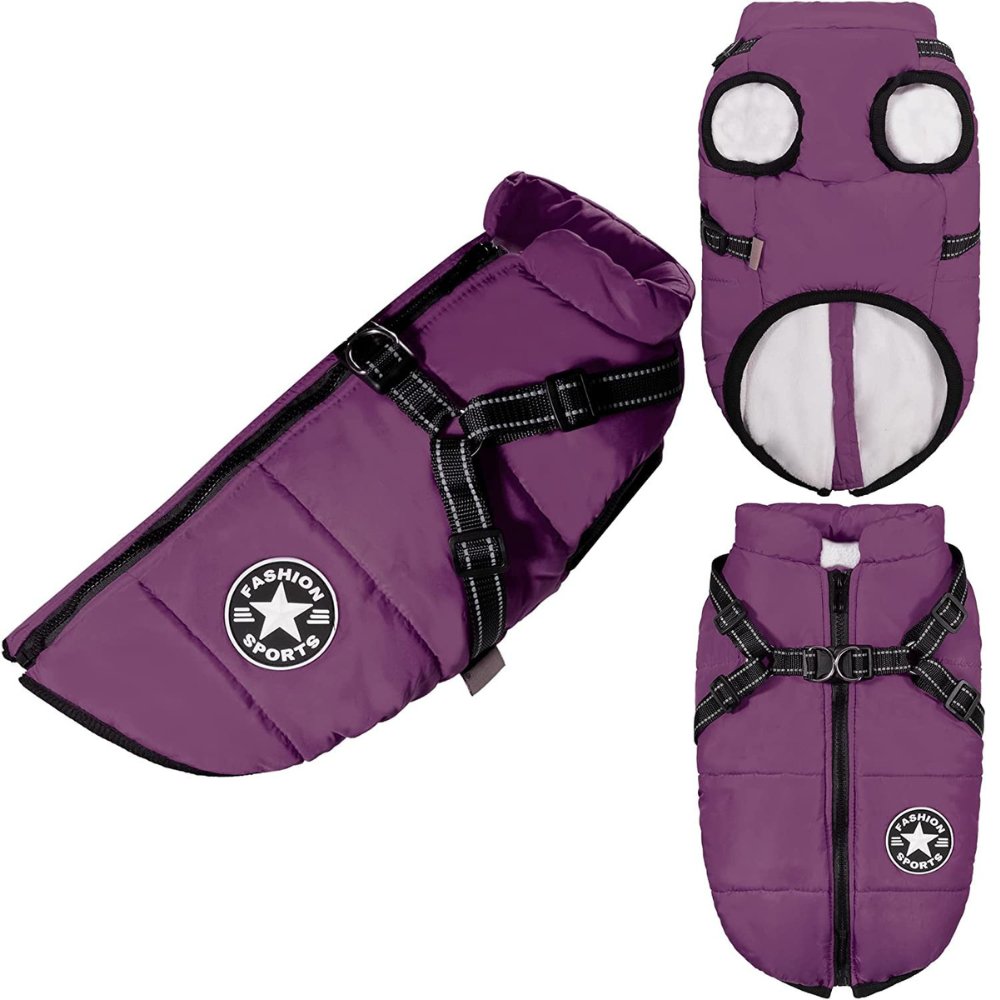 Cappotto impermeabile per cani AquaPup per giornate piovose e tempo freddo