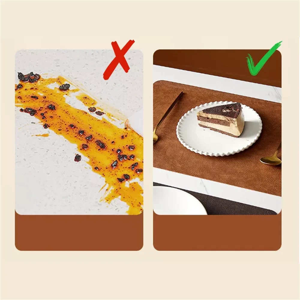 DuoMat | Tovagliette in similpelle double-face | Resistente al calore e impermeabile
