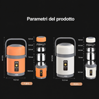 Lunch Box Riscaldabile USB | Acciaio inox 304, Scaldavivande portatile