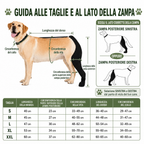 manicotto regolabile per cane per il recupero della zampa posteriore con copripolpastrello - Aiuta a limitare il leccame