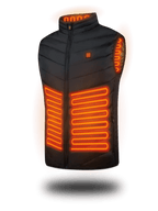 Giacca unisex riscaldata con materiale termico e idrorepellente regolabile