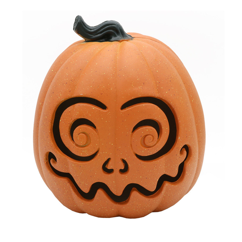 Decorazione in plastica soffiata con lanterna di zucca di Halloween
