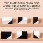 Puzzle a blocchi nascosti in legno