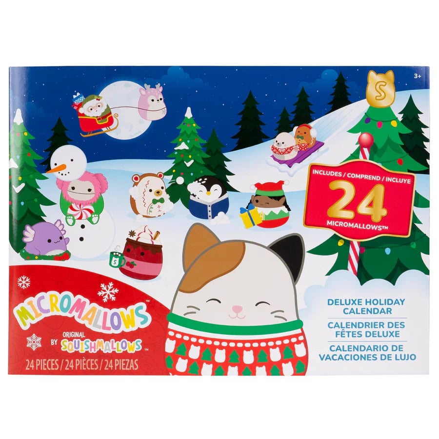 Calendario dell'avvento natalizio pieno di peluche Squishmallows SquishJoy