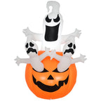 Zucca Gonfiabile Della Decorazione Di Halloween Con I Fantasmi LED