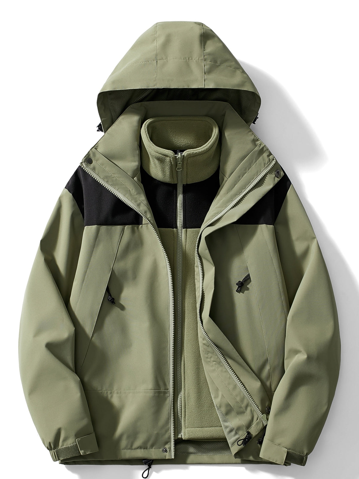 Giacca 3 in 1 impermeabile da donna - Inverno in pile rilassato