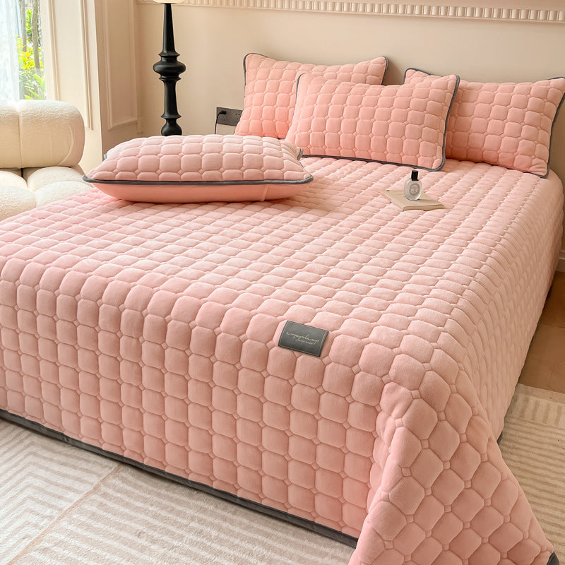 Coperta moderna morbida con trama quadrata | Elegante copriletto soffice e copridivano