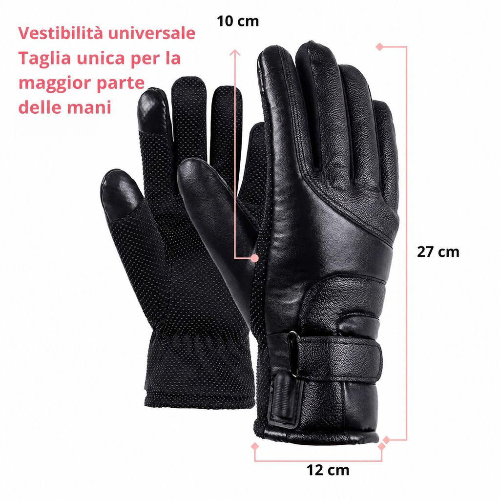 Heated Gloves for Women UK – Guanti invernali termici impermeabili da donna con touch screen e design riscaldato ricaric