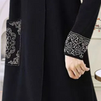 Abito midi lavorato a maglia caldo ed elegante da donna
