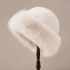 Elegante cappello di pelliccia invernale per uno stile glamour