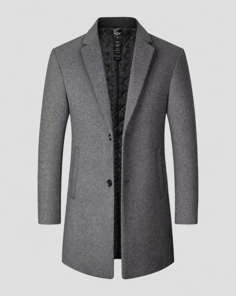 Trench lungo da uomo - Elegante soprabito invernale