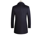 Elegante cappotto invernale lungo da uomo per il massimo calore